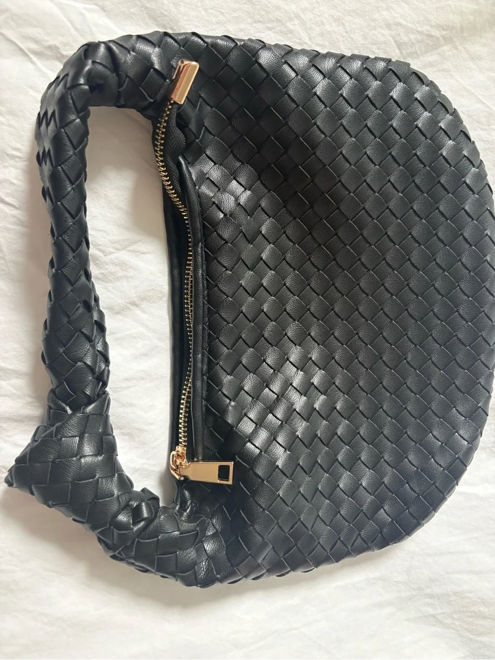 Anthropologie Black Leather Mini Satchel Bag